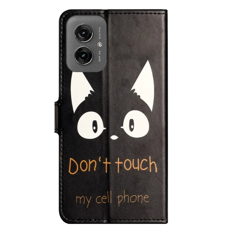 Для Motorola Moto G55 5G Case Pattern Print pu - Кошачьи Уши