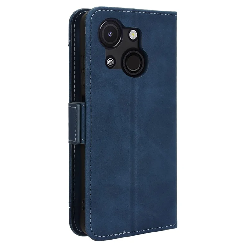For itel A50C A669L Leather Case Phone Wallet Cover with Multiple Card Slots - Blue