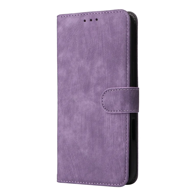 For itel P65 P671L Wallet Case RFID Blocking PU Leather Cover Stand View - Purple