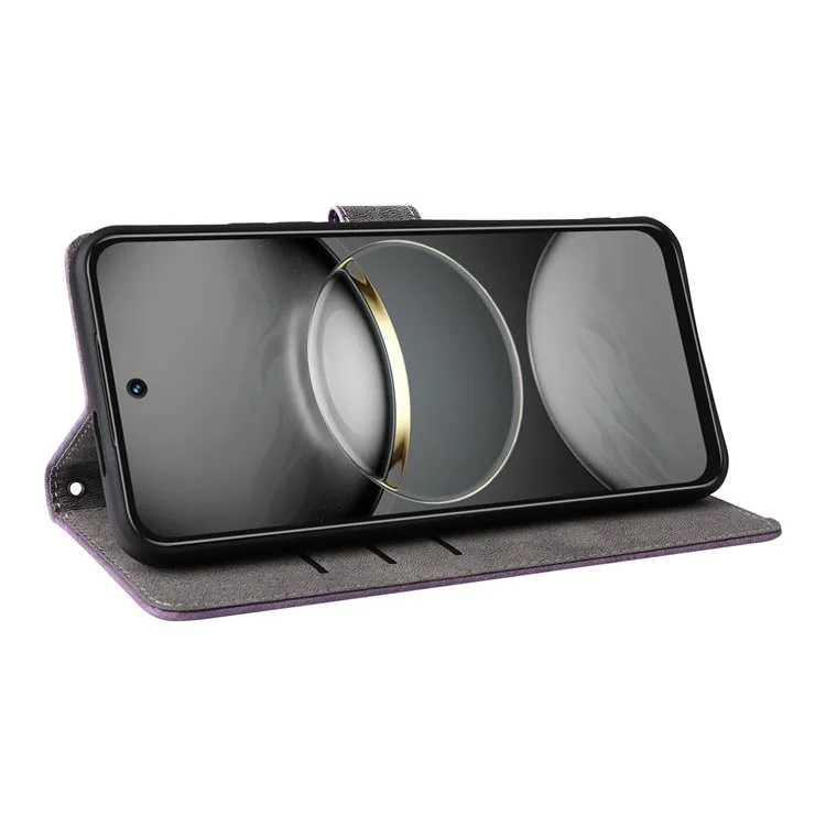Für Tecno Spark 30c Kl5n Wallet Case RFID Blockierende PU -leder -cover -ständer Aussicht - Lila