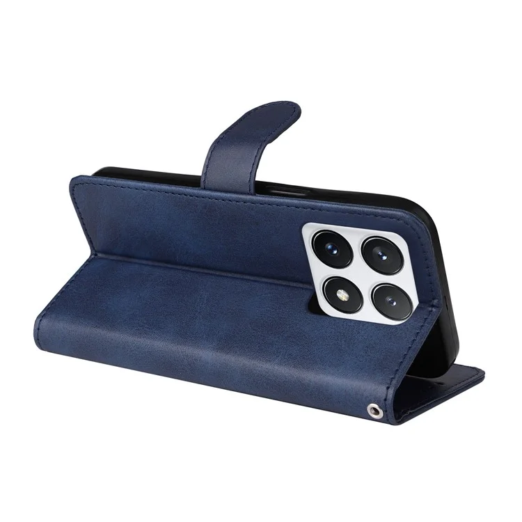 For Xiaomi 14T Pro Case Wallet PU Leather Folio Flip Phone Cover - Blue