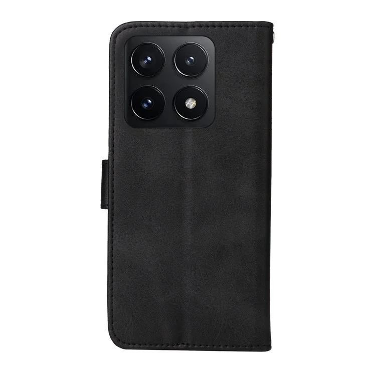 Para Xiaomi 14T Case Wallet PU Leather Folio Flip Phone Cover - Negro