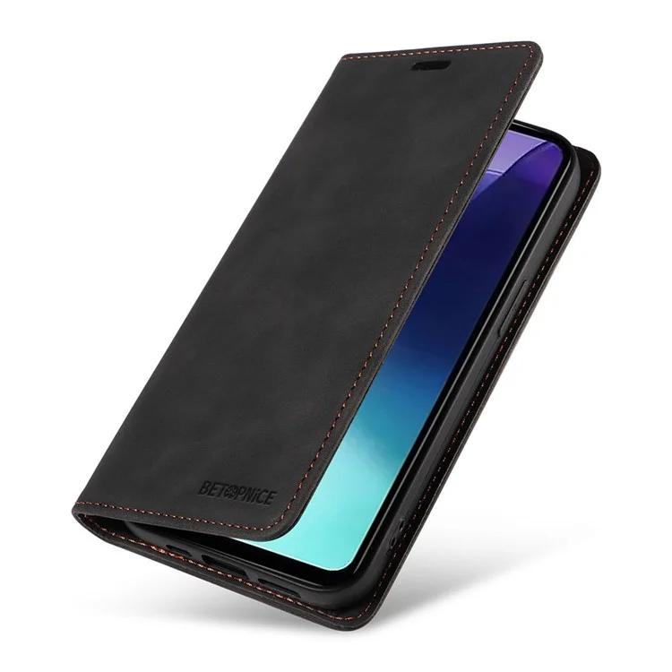 BETOPNICE 003 Para Xiaomi Redmi 14C 4G Casa Casa Capa de Capelo de Capelo Com Stand - Preto