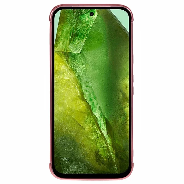 Para Google Pixel 8a Case Marco Electrozcado TPU TPU Soft Telephip Cover - Rosa
