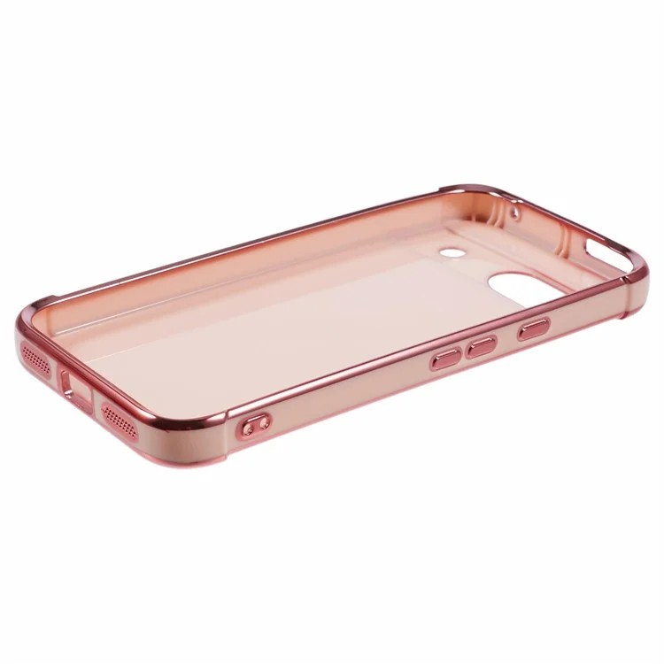 Para Google Pixel 8a Case Marco Electrozcado TPU TPU Soft Telephip Cover - Rosa
