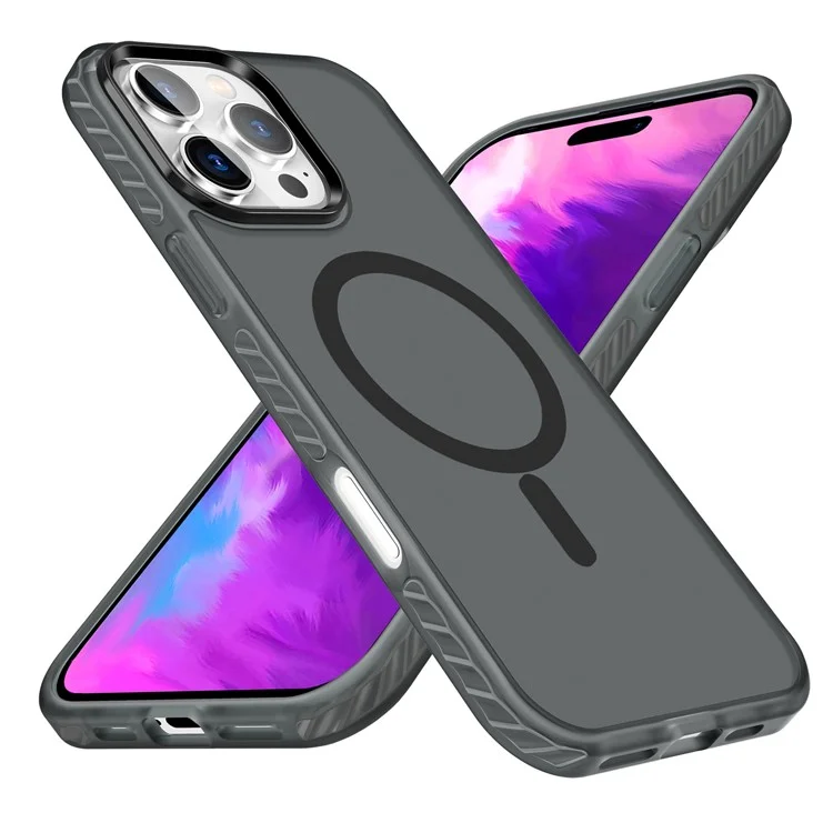 Acquisto di Massa Per Iphone 16 Pro Max Magnetic Case a Doppio Strato Airbag Pc+copertina Telefonica Opaca Tpe - Nero