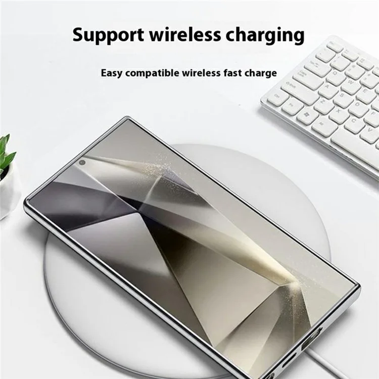 GKK Для Samsung Galaxy S24 Ultra Case, Совместимый с Magsafe Anty-scratch PC+TPU+PU Телефон - Серый