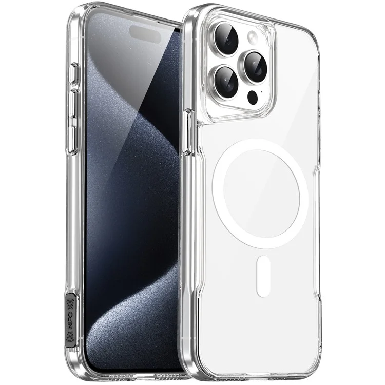 Acheter en Vrac Pour L'iphone 16 Pro Boîtier Magnétique Clear Acrylique + Tpu Téléphone Couverture Compatible Avec Magsafe