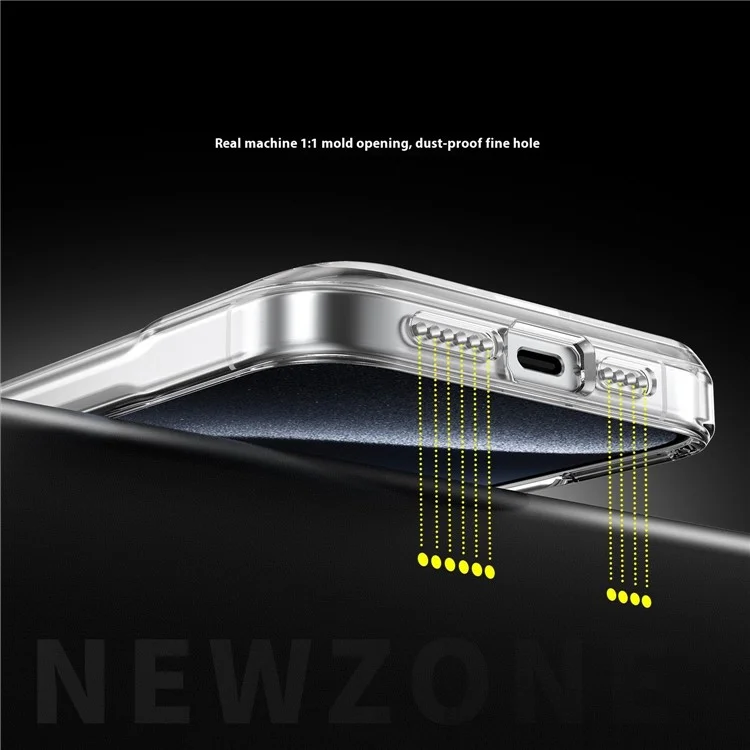 Acheter en Vrac Pour L'iphone 15 Pro Boîtier Magnétique Clear Acrylique + Tpu Téléphone Couverture Compatible Avec Magsafe