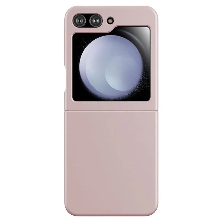 KALEBOL KLB-YTGJ002 For Samsung Galaxy Z Flip 5G Case Solid Color Liquid Silicone+PC Phone Cover - Pink