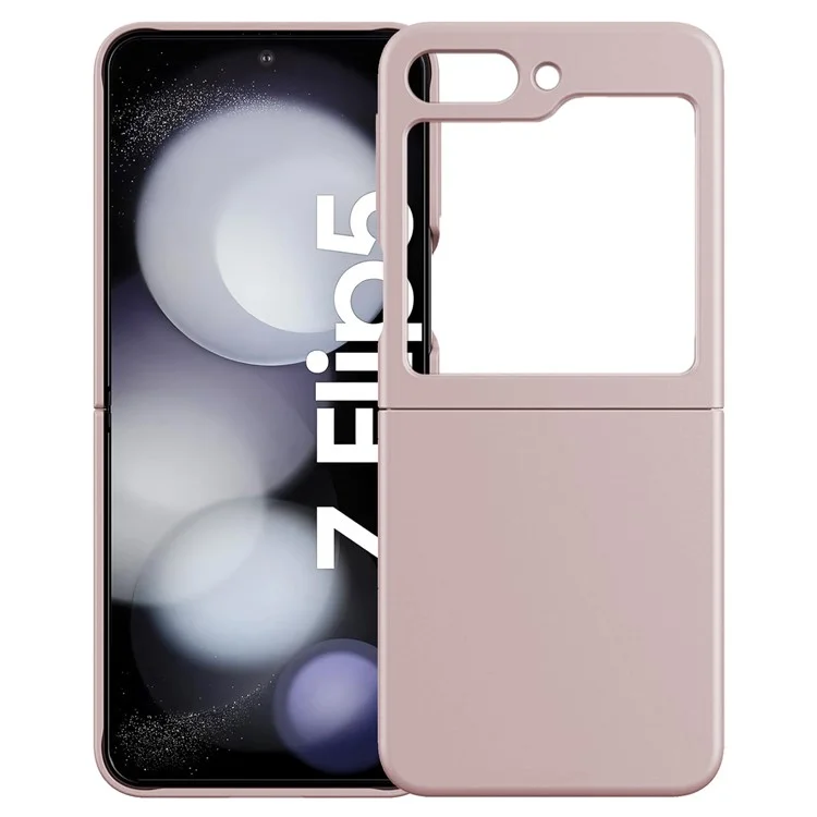 KALEBOL KLB-YTGJ002 For Samsung Galaxy Z Flip 5G Case Solid Color Liquid Silicone+PC Phone Cover - Pink