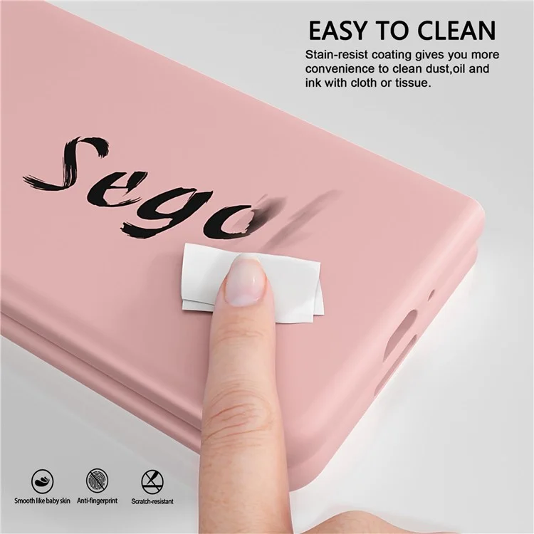 Kalelbol KLB-YTGJ002 Para Samsung Galaxy Z Fold5 5G Case Solid Color Liquid Silicone+PC Teléfono Cubierta - Rosa