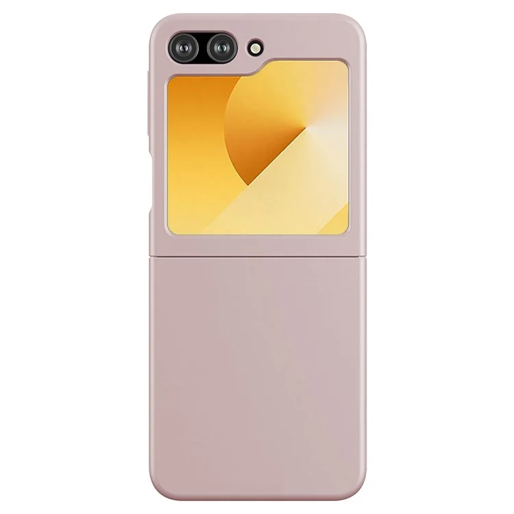 Kalelbol KLB-YTGJ002 Para Samsung Galaxy Z Flip6 5G Case Solid Color Liquid Silicone+PC Teléfono Cubierta - Rosa