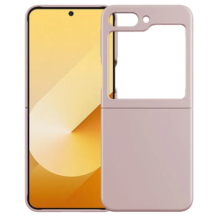 Kalelbol KLB-YTGJ002 Para Samsung Galaxy Z Flip6 5G Case Solid Color Liquid Silicone+PC Teléfono Cubierta - Rosa