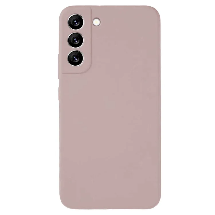 Kalelbol KLB-YTGJ002 Para Samsung Galaxy S22 5G Case Sólido Color Líquido Silicona+cubierta de Teléfono pc - Rosa