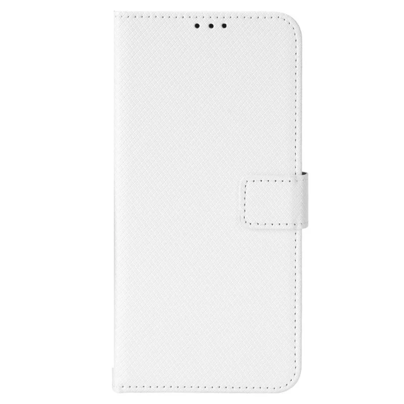 Til Sony Xperia 5 IV 5G Støvbekæmpende PU Læder Standtaske med Diamantstruktur Telefonwallet Cover - Hvid