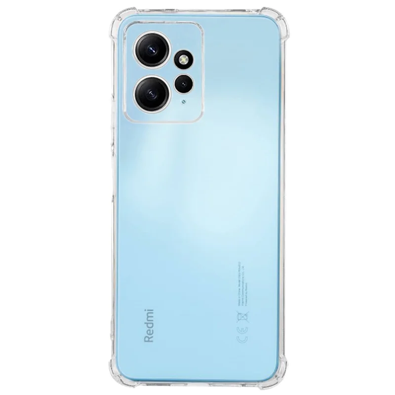 KALEBOL KLB-TPU007 For Xiaomi Redmi Note 12 4G Case 1.5mm TPU Transparent Anti-Drop Phone Cover