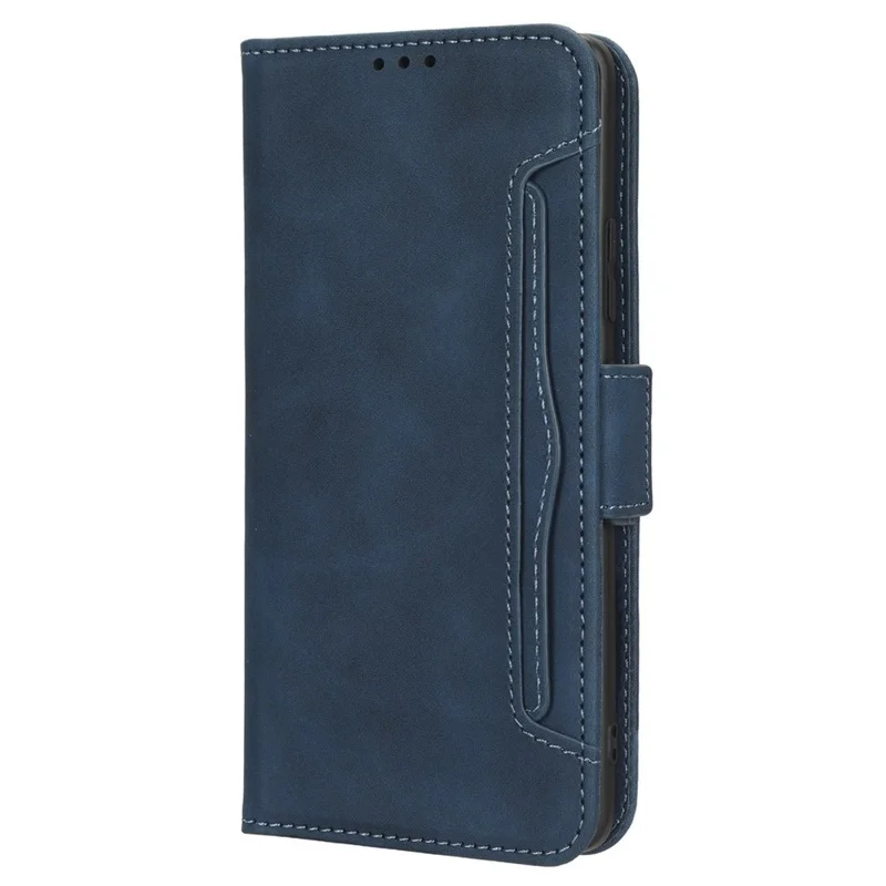 For Sony Xperia 5 IV 5G Foldable Stand Wallet Phone Cover PU Leather Multiple Card Slots Phone Case - Blue