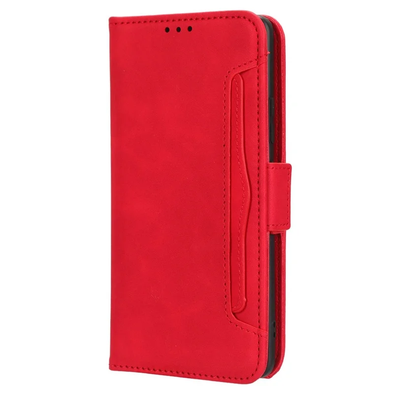 For Sony Xperia 5 IV 5G Foldable Stand Wallet Phone Cover PU Leather Multiple Card Slots Phone Case - Red