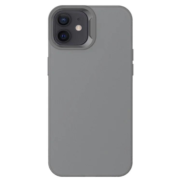 KALEBOL KLB-TPU008 For iPhone 12 6.1 inch Case Transparent Matte TPU Anti-Drop Phone Cover - Black