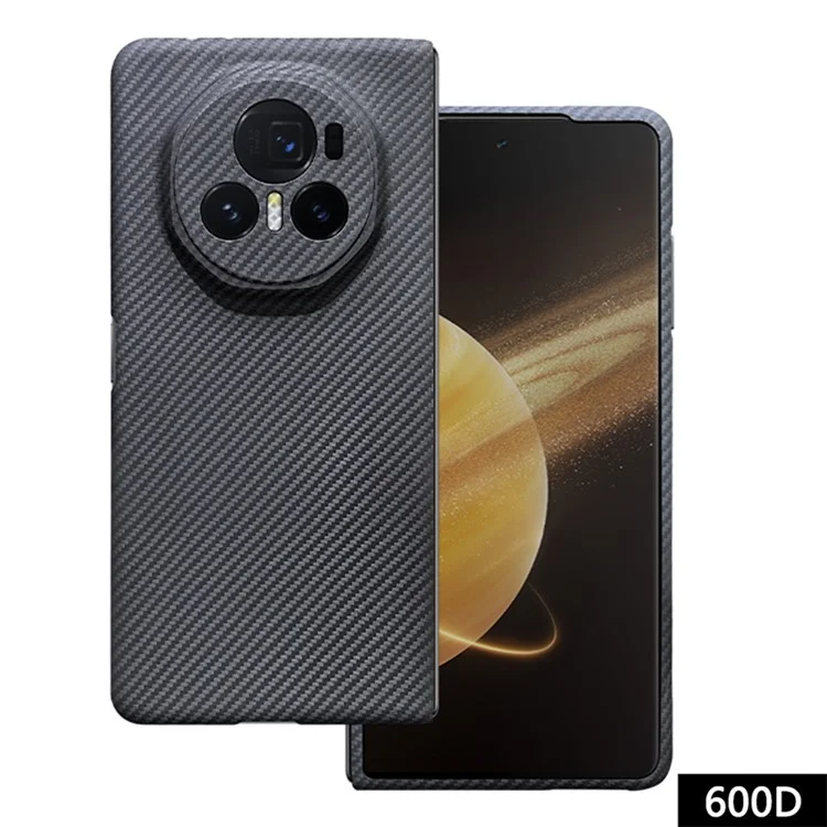 Per Honor Magic V3 V3 5G Case Aramid Fibra Preciso Copertina di Telefono Con Testuratura Fine 600D - Nero