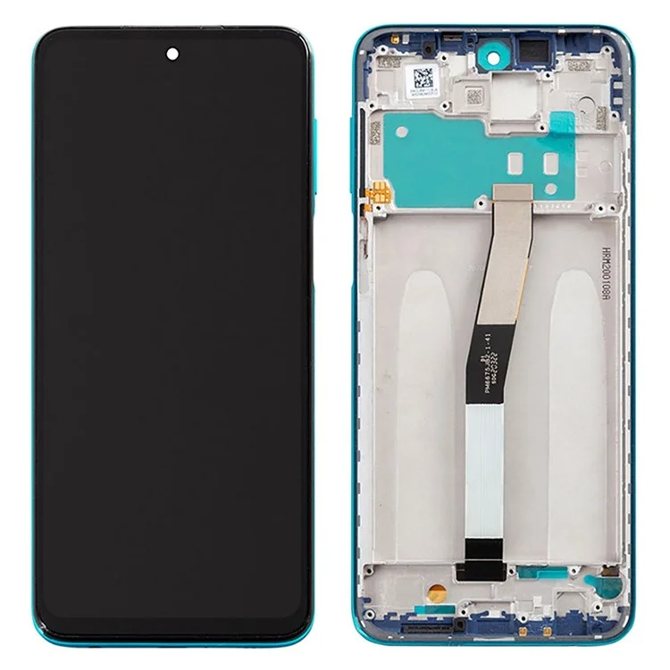 Für Xiaomi Redmi Note 9S 4G / Note 9 Pro 4G, LCD-Bildschirm und Digitizer-Baugruppe + Rahmen Handy-Ersatzteile (Klasse C, ohne Logo) - Grün