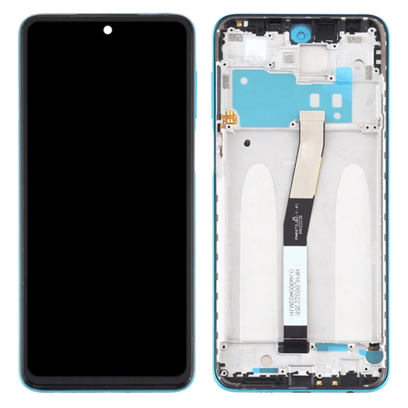 For Xiaomi Redmi Note 9S 4G / Note 9 Pro 4G, LCD Screen and Digitizer Assembly + Frame Cell Phone Replacement Parts (Grade C, Without Logo) - Blue