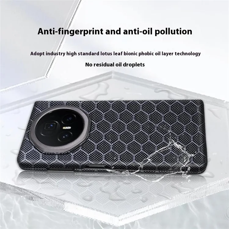 For Honor Magic V3 5G Case Ultra Thin Aramid Fiber en Nid D'abeille