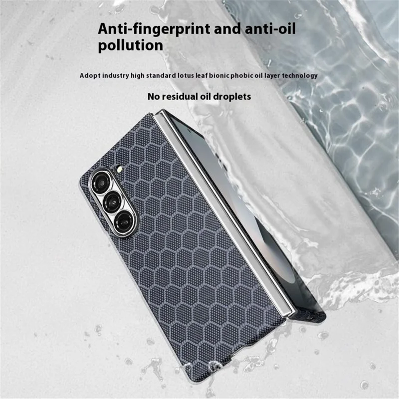 Pour Samsung Galaxy Z Fold6 Case de Téléphone à Fibre Aramide Ultra Mince en Nid D'abeille