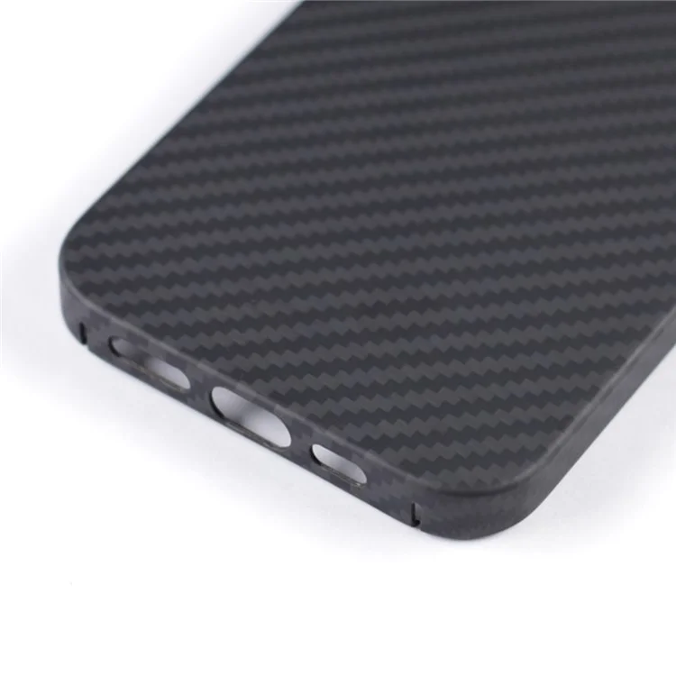 Für Das Iphone 16 Pro Case 1500D Grobte Textur Aramid Faser Telefonabdeckung Präzisionsausschnitt - Schwarz