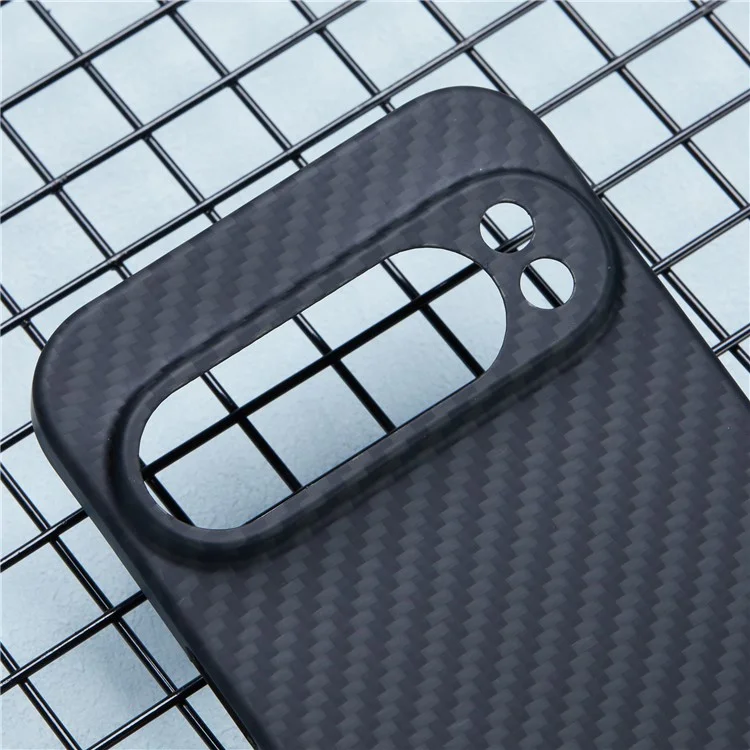 For Google Pixel 9 Pro XL Case 1500D Coarse Texture Aramid Fiber Phone Cover Precision Cut-Out - Black