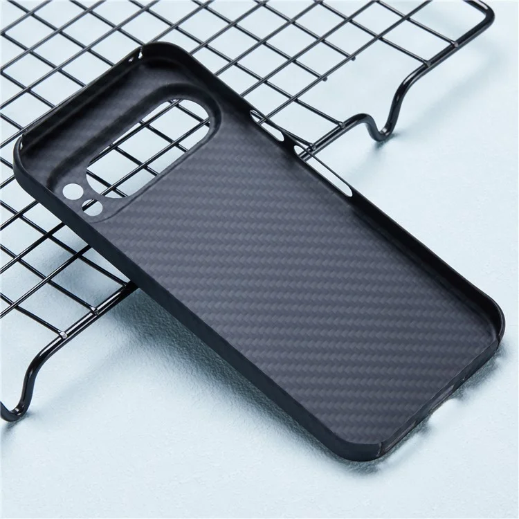 For Google Pixel 9 Pro XL Case 1500D Coarse Texture Aramid Fiber Phone Cover Precision Cut-Out - Black