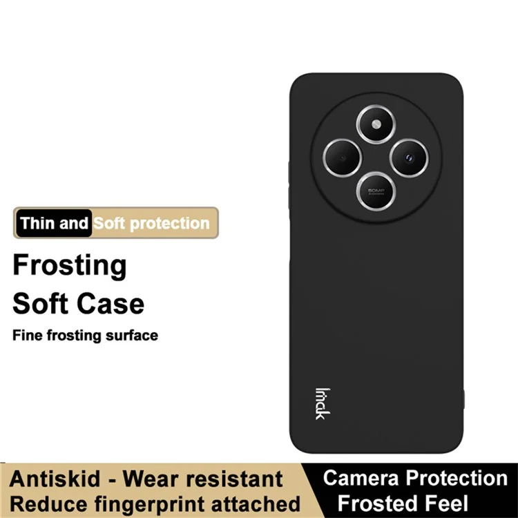IMAK UC-3 Series para Xiaomi Poco C75 4G / Redmi 14R 5G / 14C 4G Capa Fosca Anti-Impressão Digital Capa Suave de TPU