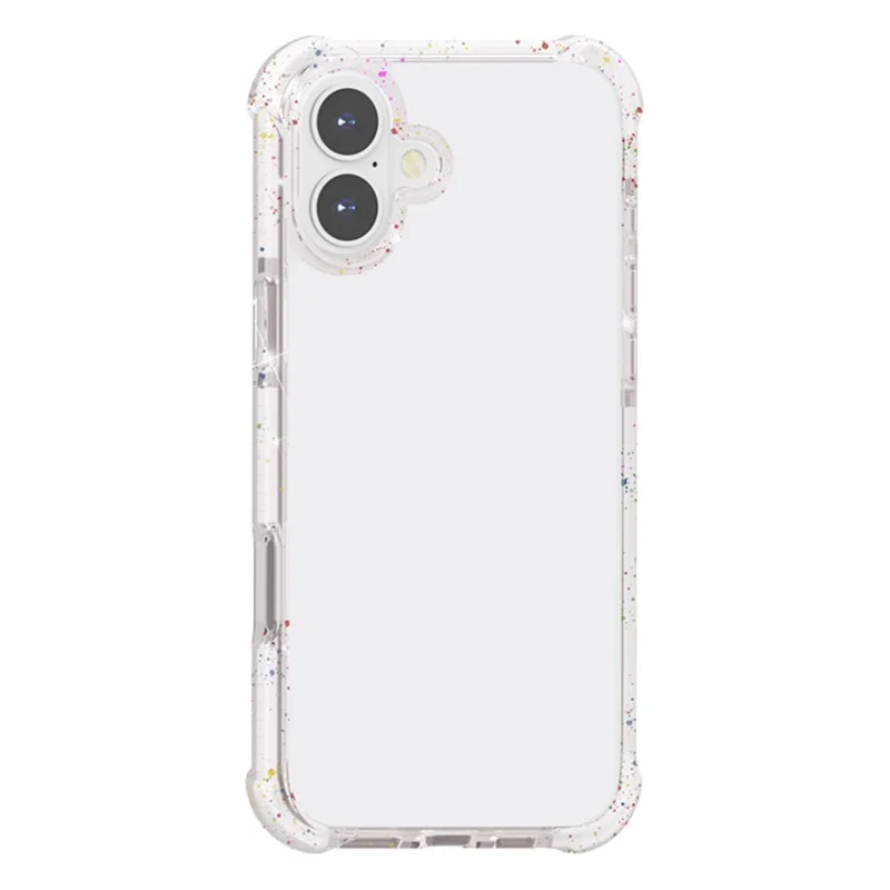 Para Iphone 16 Plus Case de Esquina Reforzada Tpu+tpe+acrylic Clear Teléfono Cubierta