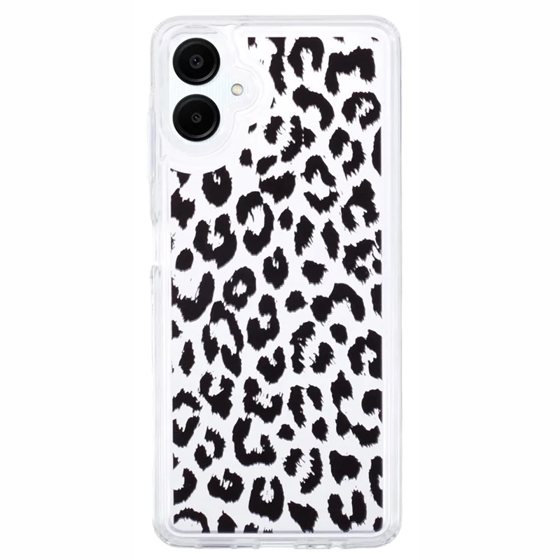 For Samsung Galaxy A06 4G TPU Case Pattern Printing Shockproof Airbag Phone Cover - Small Leopard