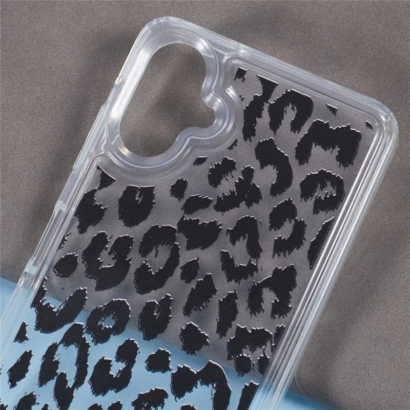 For Samsung Galaxy A06 4G TPU Case Pattern Printing Shockproof Airbag Phone Cover - Small Leopard