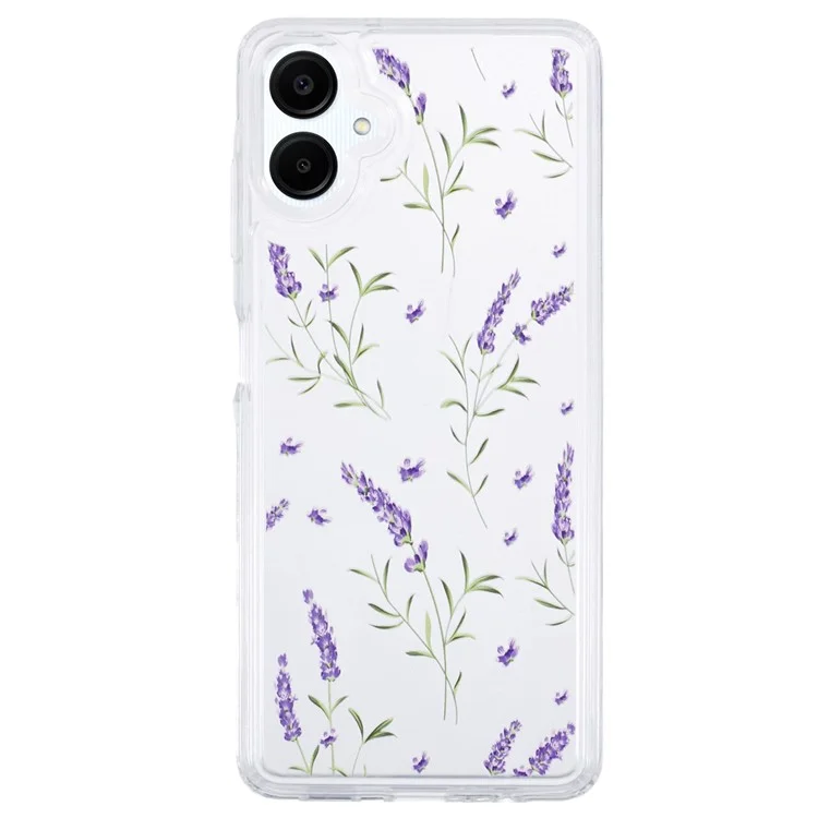 Para Samsung Galaxy A06 Funda TPU Diseño de Impresión Floral Diseño de Cojín de Aire Cubierta Protectora - KS5