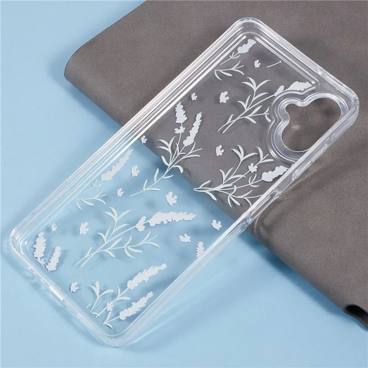 Para Samsung Galaxy A06 Funda TPU Diseño de Impresión Floral Diseño de Cojín de Aire Cubierta Protectora - KS5
