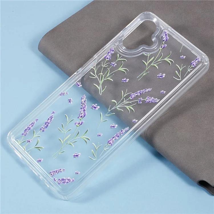 Para Samsung Galaxy A06 Funda TPU Diseño de Impresión Floral Diseño de Cojín de Aire Cubierta Protectora - KS5