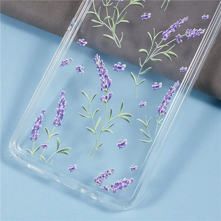Para Samsung Galaxy A06 Funda TPU Diseño de Impresión Floral Diseño de Cojín de Aire Cubierta Protectora - KS5