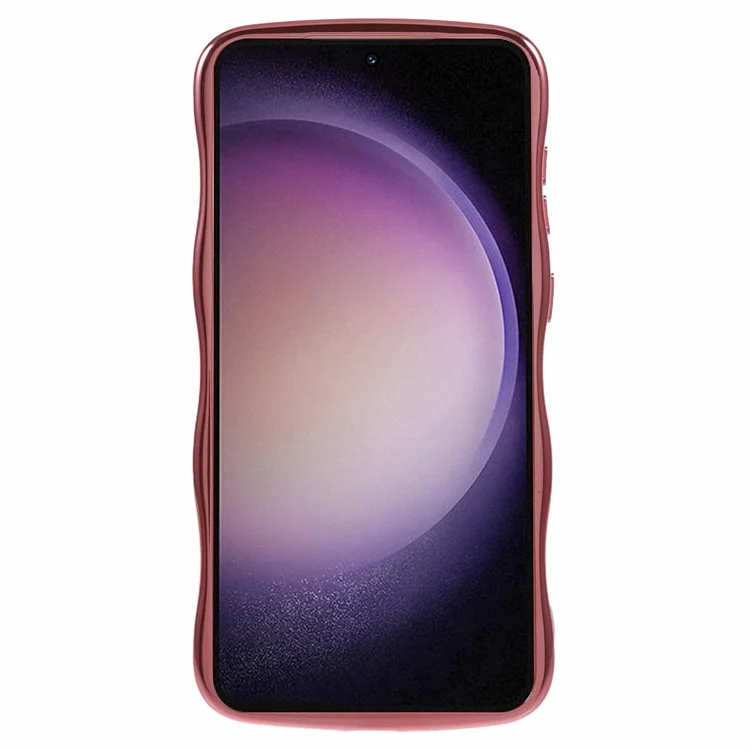 Für Samsung Galaxy S23 Case Love Love Hearts TPU -telefonabdeckung Curly Wave Frame Großes Fenster Großes Fenster - Rose Rosa