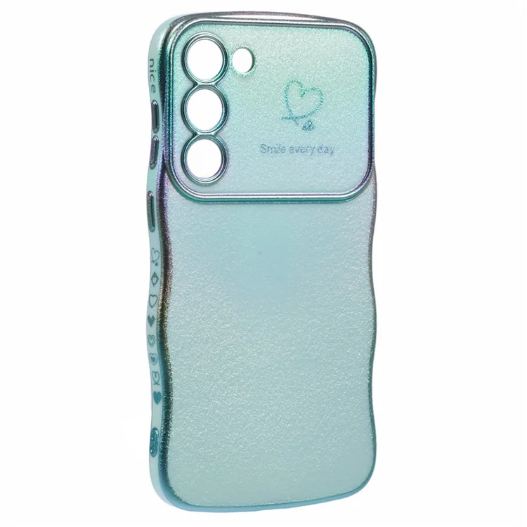 Para Samsung Galaxy S23 Case Curly Shaply Love Heart Tpu Tel Phone Gradiente Iridiscente - Verde Colorido