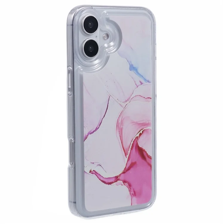 Per Iphone 16 Case Marble Pattern Airbag Drop Protection TPU Cover - MR3