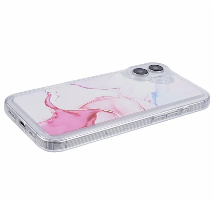 Per Iphone 16 Case Marble Pattern Airbag Drop Protection TPU Cover - MR3