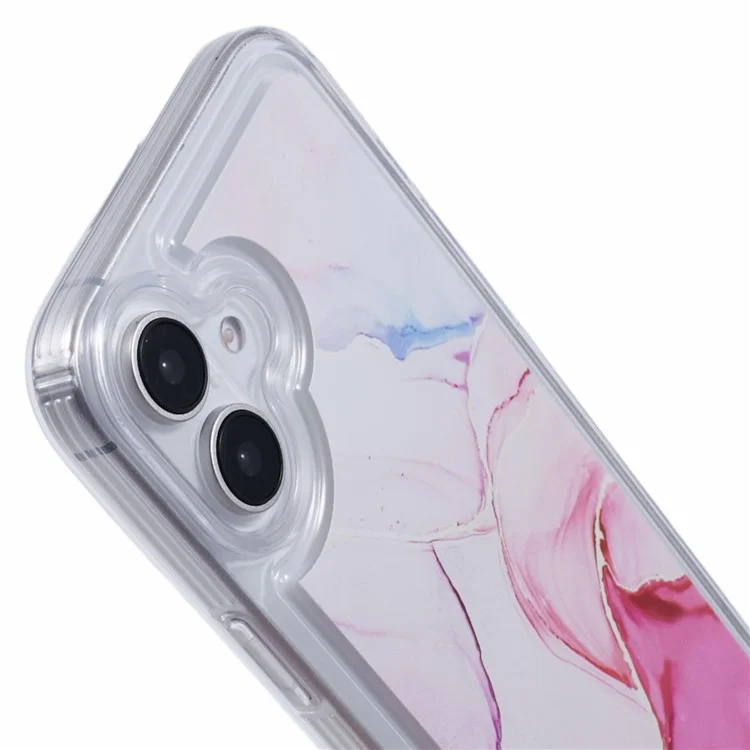 Per Iphone 16 Case Marble Pattern Airbag Drop Protection TPU Cover - MR3