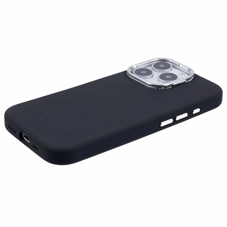 X-LEVEL For iPhone 16 Pro Max Case Compatible with MagSafe Lens Kickstand Liquid Silicone Soft Phone Cover - Black