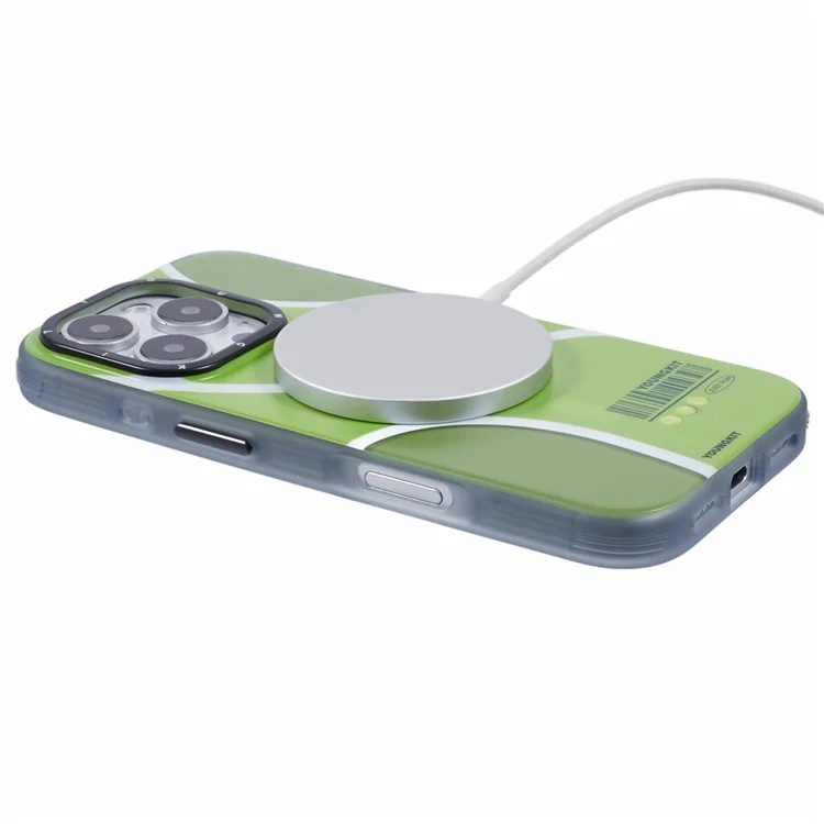 YOUNGKIT Sports Series for iPhone 16 Pro Max Case Compatible with MagSafe IMD TPU Shockproof Cover - Tennis