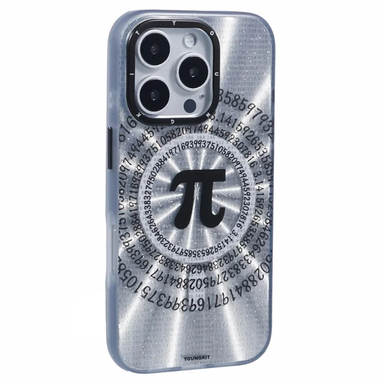 Série Mathématique Youngkit Pour Iphone 16 Pro Max Case Compatible Avec Magsafe IMD TPU Back Cover - Infini π