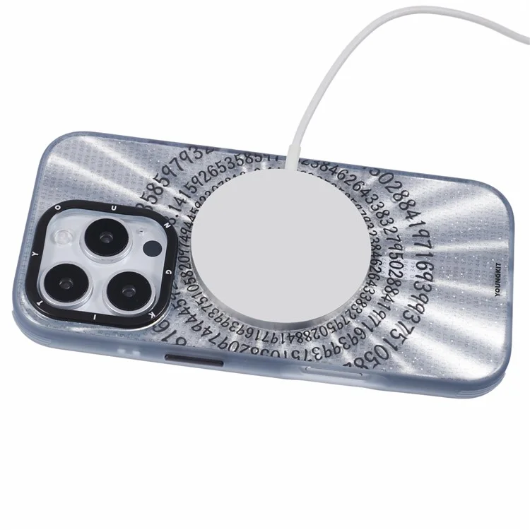 Série Mathématique Youngkit Pour Iphone 16 Pro Max Case Compatible Avec Magsafe IMD TPU Back Cover - Infini π