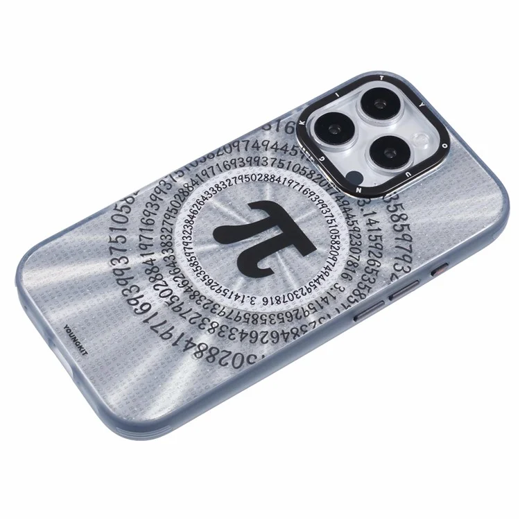 Série Mathématique Youngkit Pour Iphone 16 Pro Max Case Compatible Avec Magsafe IMD TPU Back Cover - Infini π